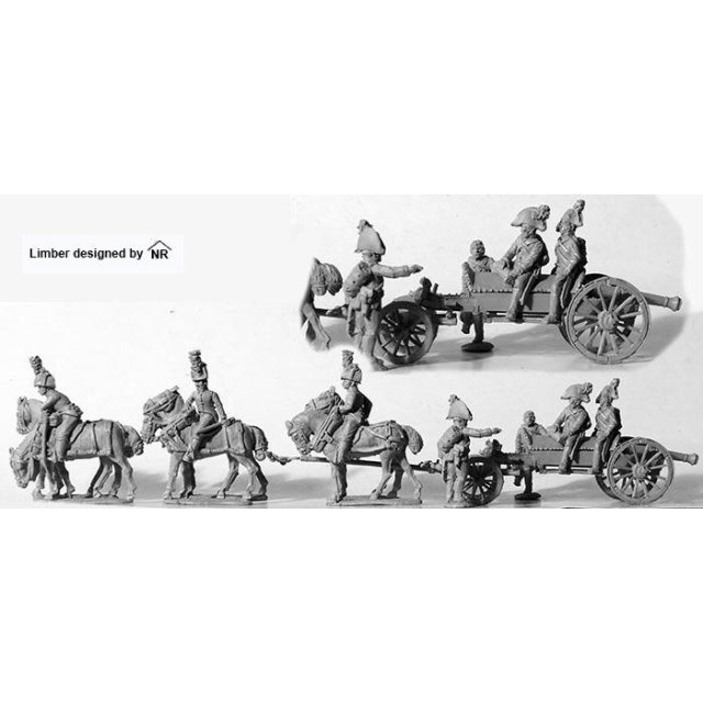 Six horse â€˜cavalryâ€™limber with 6 pounder Wurst 6 pounder and