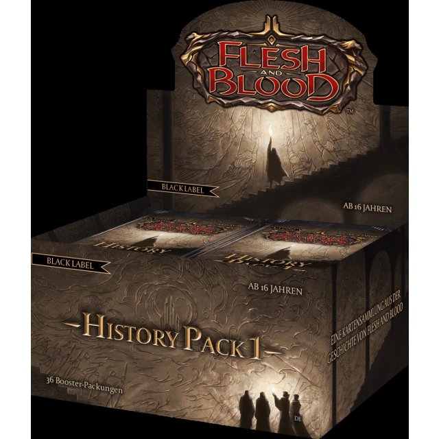 Flesh & Blood TCG - History Pack 1 Display (Blackborder) (36 Packs) - DE