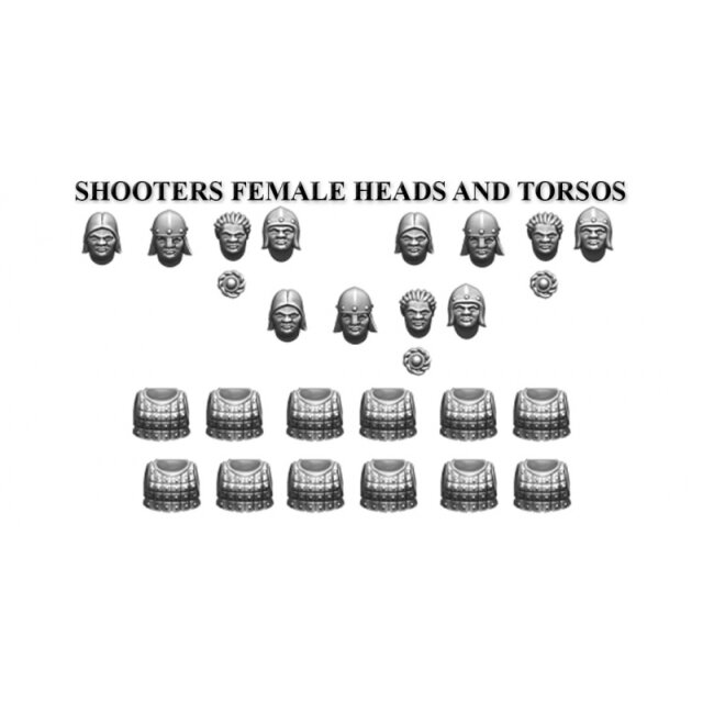 Stone Realm Shooters Female Heads & Torsos