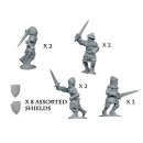 Dismounted Knights with Swords