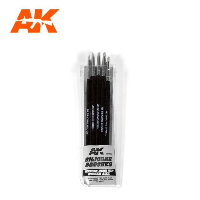 AK Silicone Brushes Soft-Tip Large-Size