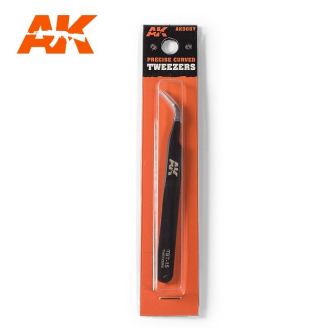 AK Precise Curved Tweezers