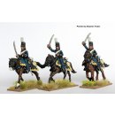 Hussars in milirtons, wearing pelisse, charging.