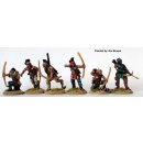 Woodland Indians - Warriors skirmishing with bows