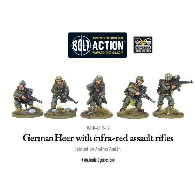 German Heer with infra-red assault rifles