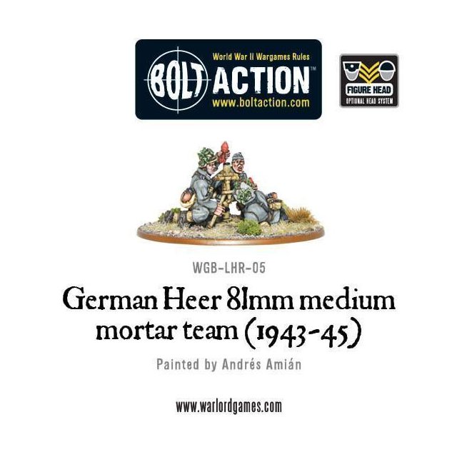 German Heer 81mm medium mortar team (1943-45)