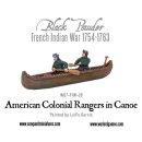 American Colonial Rangers in Canoe