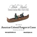 American Colonial Rangers in Canoe