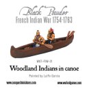 Woodland Indians in canoe