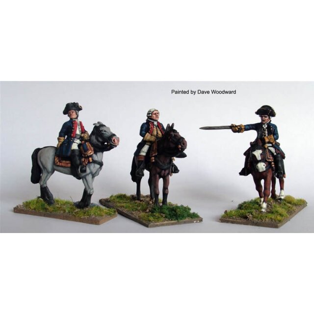 Hessian mounted Generals (Knyphausen, Riedesel and Stirn)