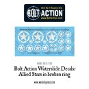 Bolt Action Allied Stars in broken ring decal sheet