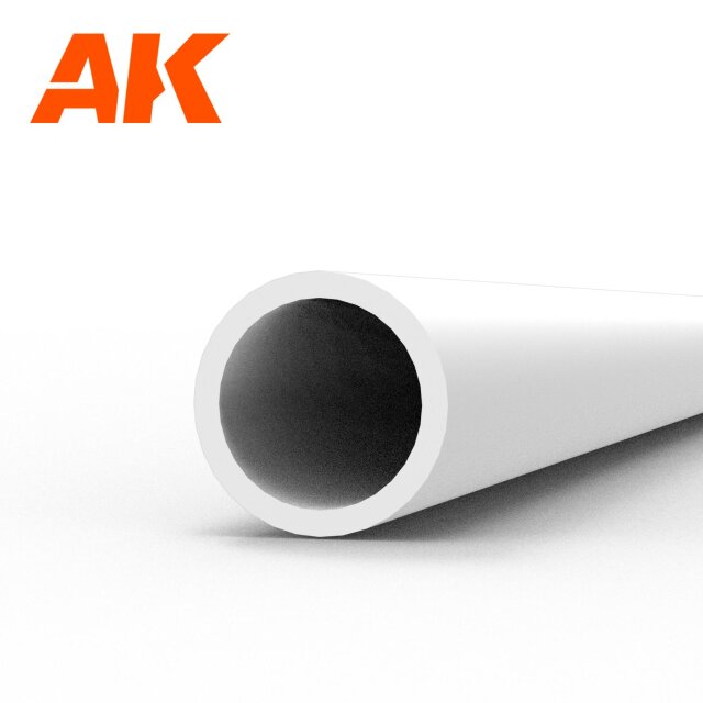 Hollow tube 3.00 diameter x 350mm – STYRENE HOLLOW TUBE – (5 units)