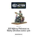 US Military Policeman on Harley Davidson motor cycle