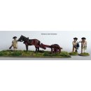 Limbered 3 pdr ‘Butterfly’ with horse, driver...