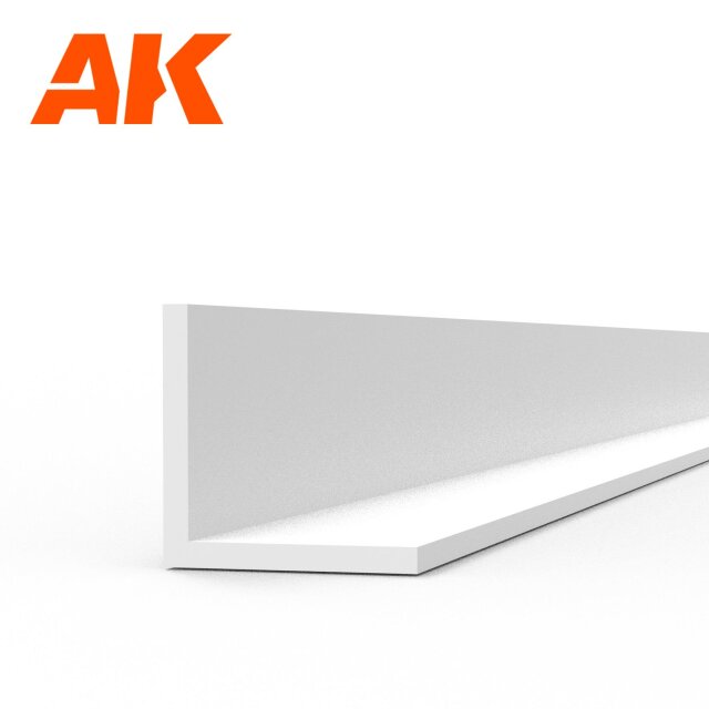 Angle 3.0 x 3.0 x 350mm – STYRENE ANGLE – (4 units)