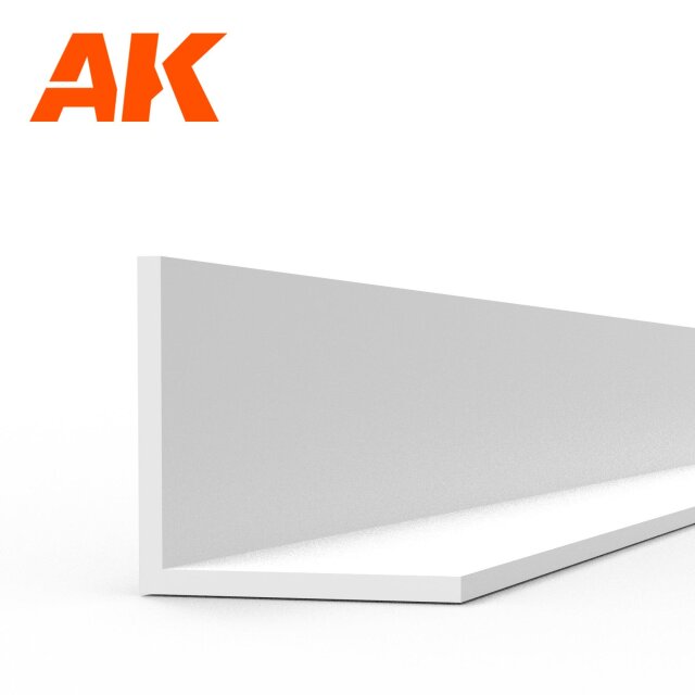 Angle 4.0 x 4.0 x 350mm – STYRENE ANGLE – (3 units)