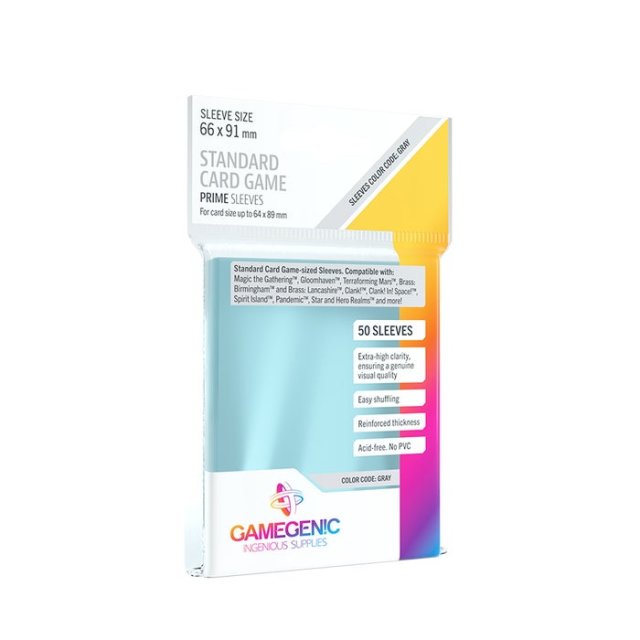 Kartenhüllen: Gamegenic Prime Standard Card Game Sleeves Clear