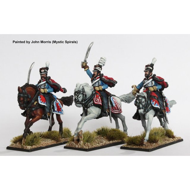 Danish Hussar command galloping