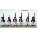 American Infantry in regimental coats, overalls and...