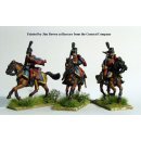 Hussars swords shouldered, galloping, with pelisse