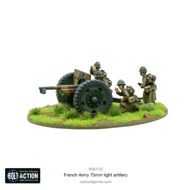 French Army 75mm light artillery