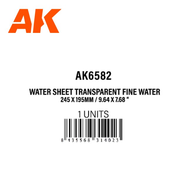 Water Sheet Transparent Fine Water 245 x 195mm245 x 195 mm (1)