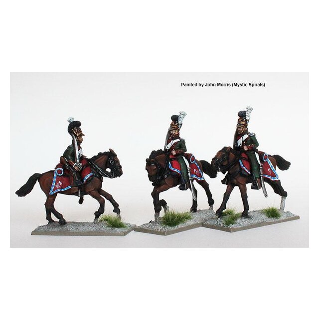 Chevauxlegers, galloping , shouldered swords