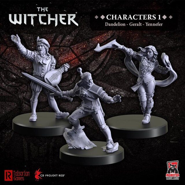 The Witcher - Geralt, Yennefer, Dandelion