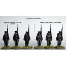 Hanoverian Light Field Battalion advancing, peaked caps