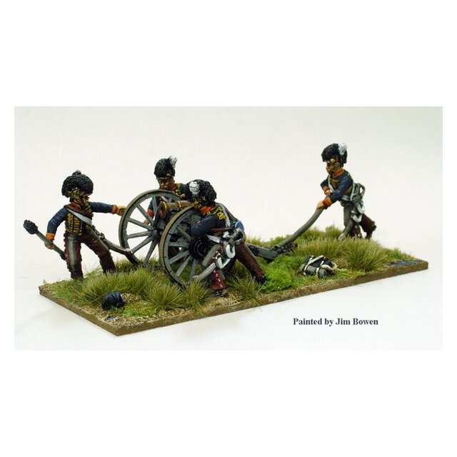 Royal Horse Artillery running-up 5.5 in. Howitzer