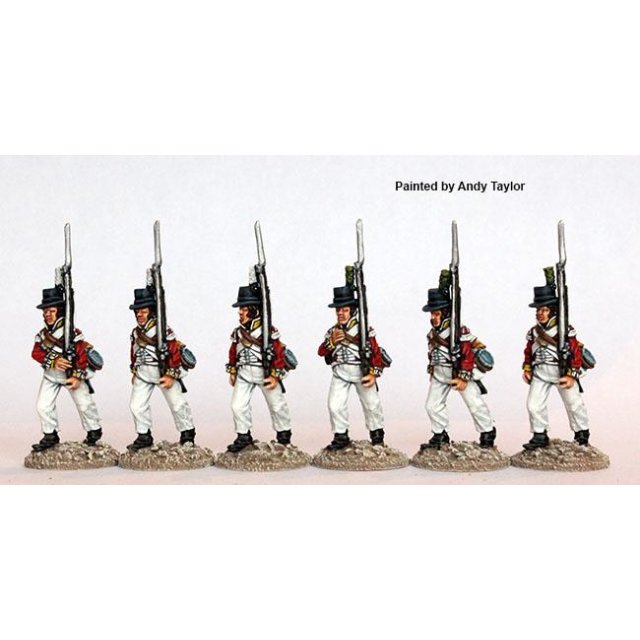 Flank companies marching  in â€˜round hatsâ€™ and overalls 1801-