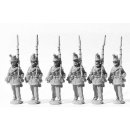 Line Infantry marching, 1855 pattern shako