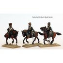 British Hussars, galloping, in 1855 pattern tunic and...