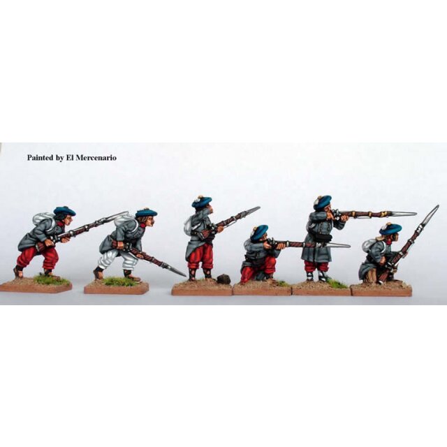 Infantry skirmishing, in greatcoats