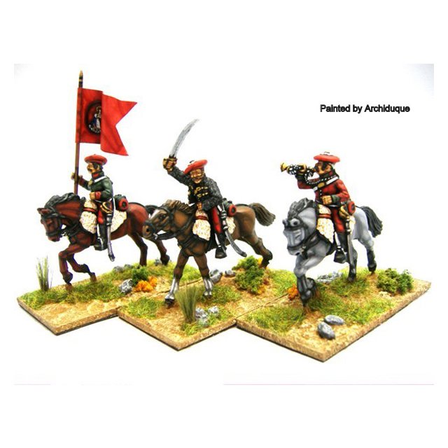 Cavalry command in shell jackets