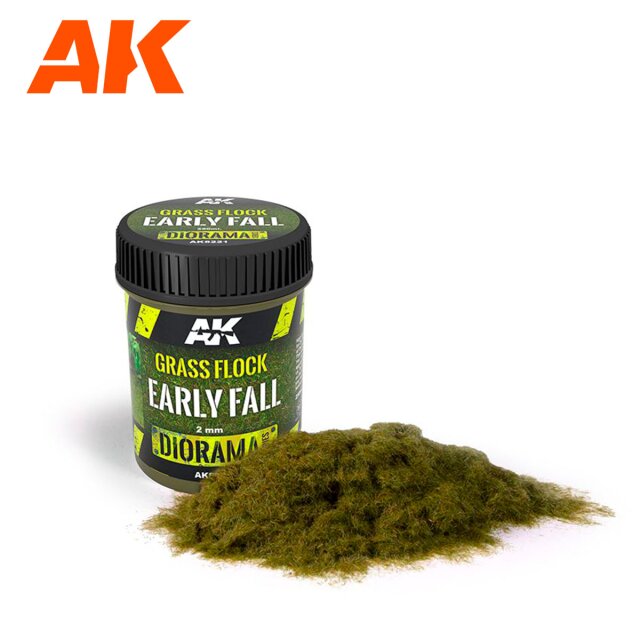 AK Grass Flock 2mm Early Fall 250ml