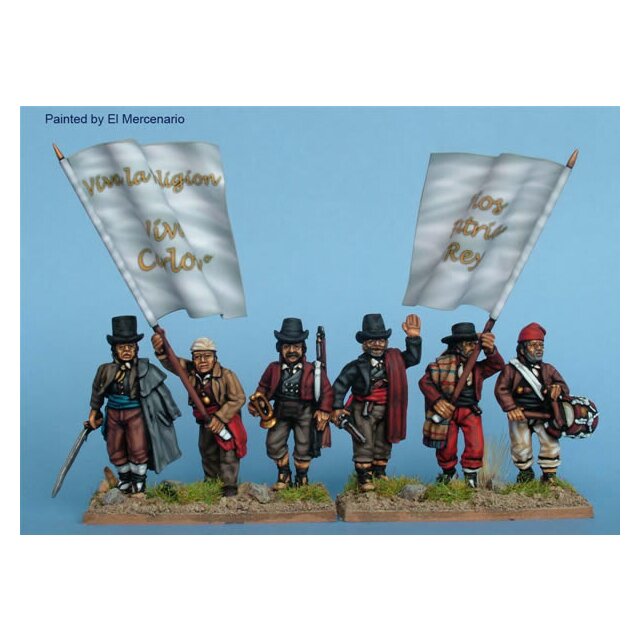 Non-uniformed volunteer command wearing other Spanish hats