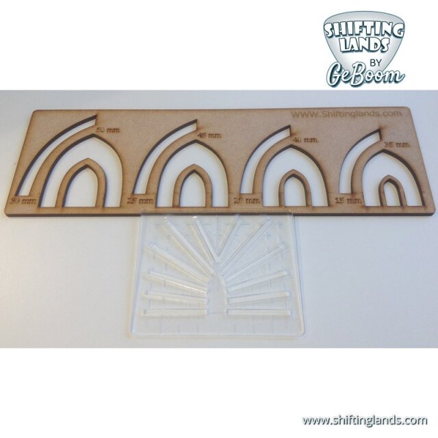 Shiftinglands: Gothic arche Template Set/ Schablonen Set