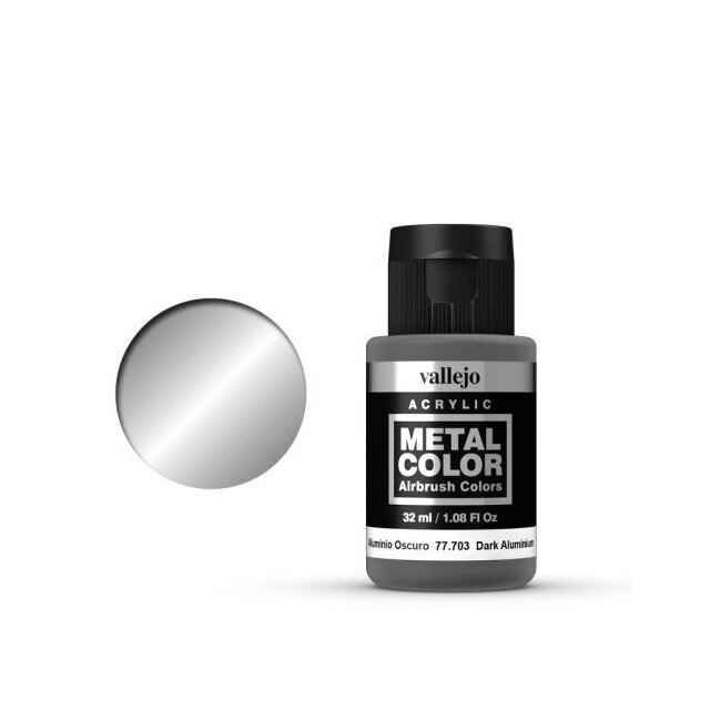 Vallejo Metal Color 703 Dark Aluminium 32 ml.