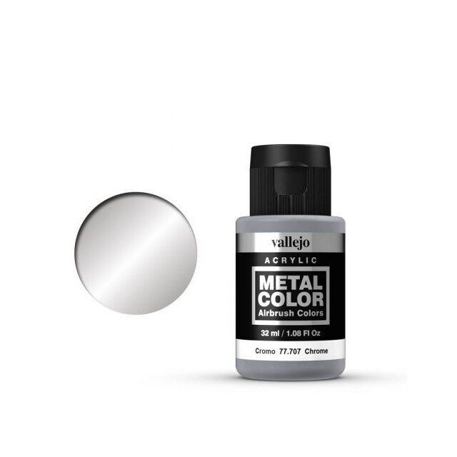 Vallejo Metal Color 707 Chrome 32 ml.