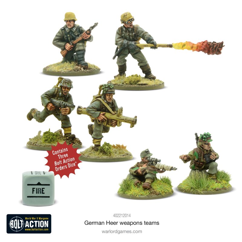 German Heer weapons teams von Warlord Games aus Deutsche Armee bei Mi ...