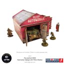 Pre-painted WW2 Normandy Garage with Petrol Station