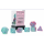 Gemini Polyhedral Gel Green-Pink/blue Luminary 7-Die Set