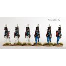 Regimental Sharpshooters in round hats, marching 1803-08