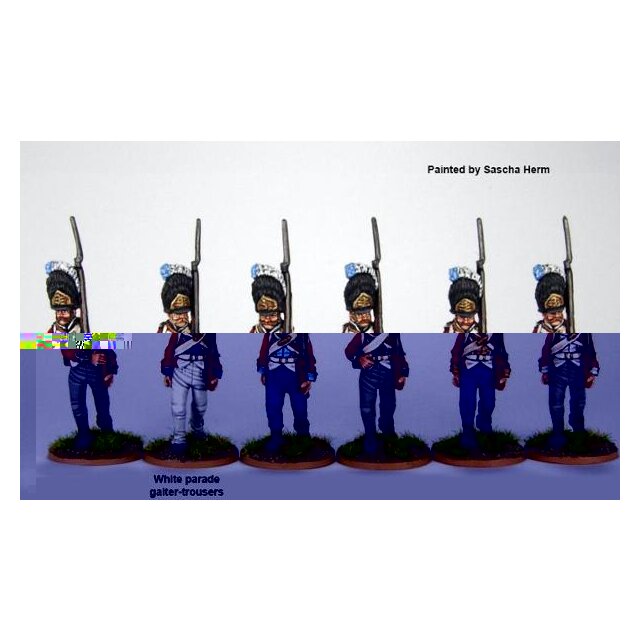 Grenadiers marching, M 1803 bearskin, 1808-13