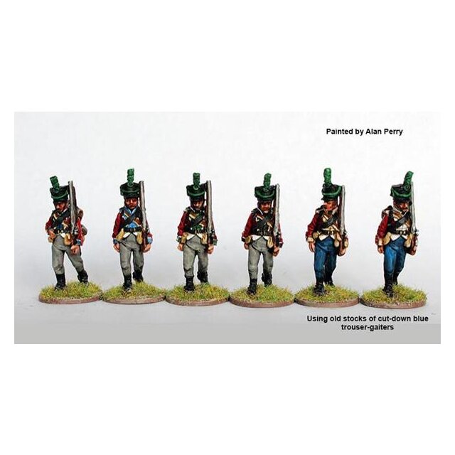 Regimental light company marching, shakos 1808-13