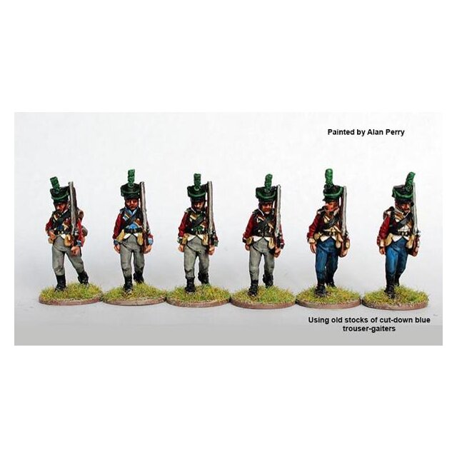 Regimental light company marching, shakos 1808-13