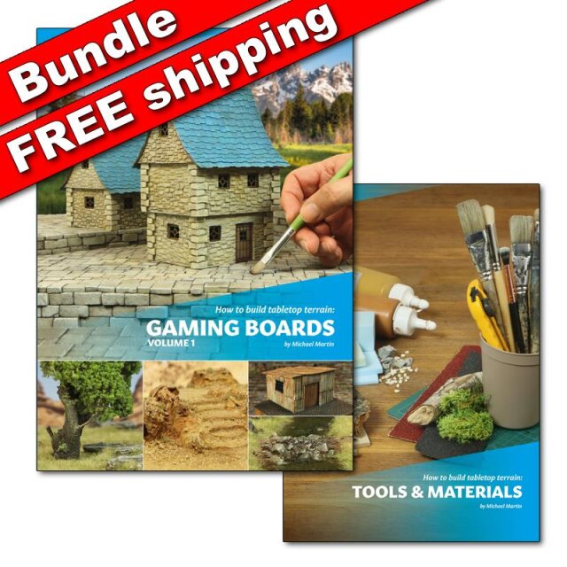 Bundle: How to build Tabletop Terrain: Gaming Boards and Tools & Materials