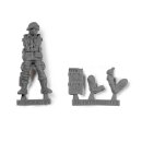 US AIRBORNE DIVISION, D-DAY WARGAME STARTER SET 14 COLORS & 1 FIGURE (EXCLUSIVE 101ST RADIO OPERATOR)