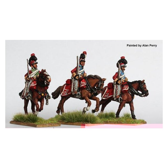 Light Dragoons galloping shouldered swords 1812-14